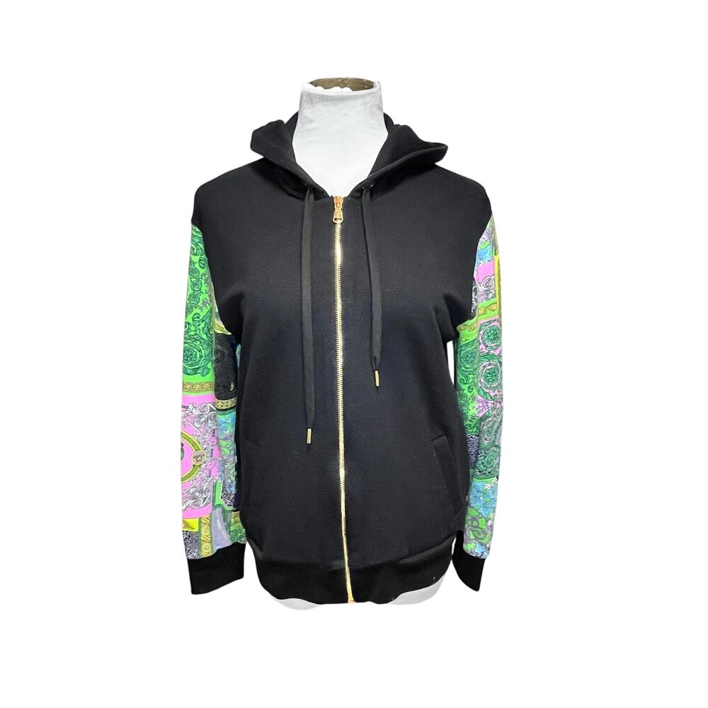 Versace Black and Multicolor Women's Hoodie